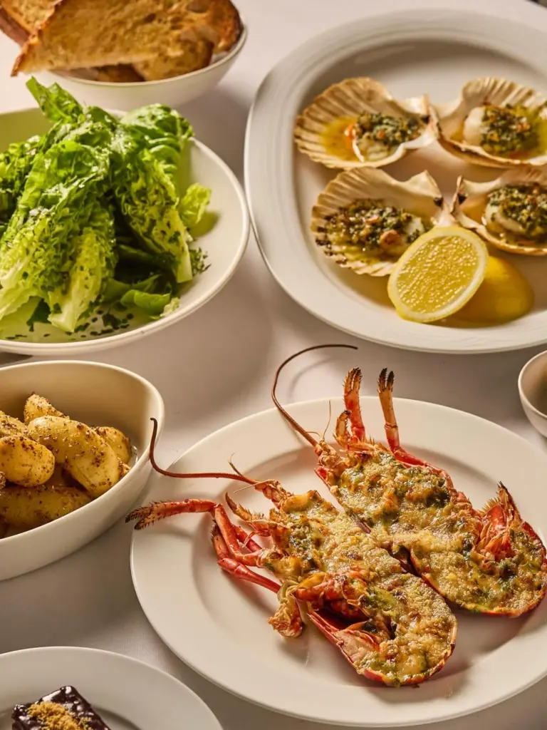 seafood spread at Rick Stein's