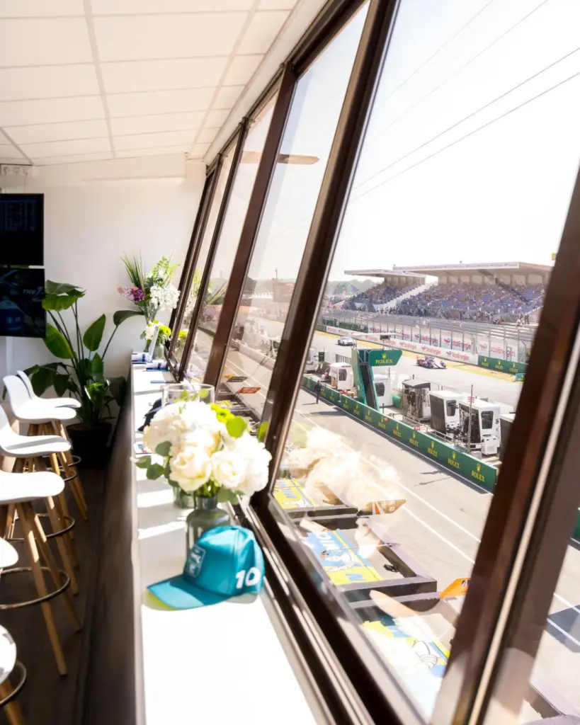 trackside hospitality at Le Mans