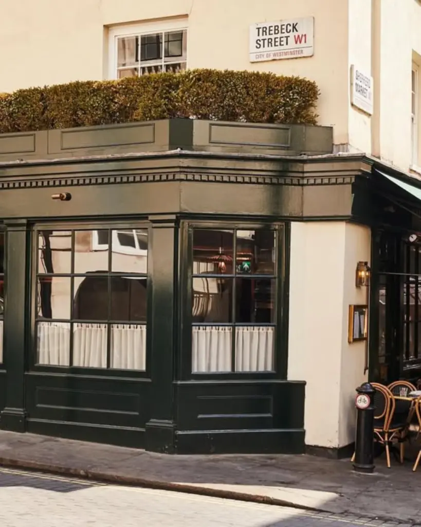 Noble Rot Mayfair on Trebeck Street