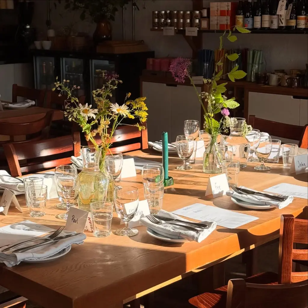 Supper Club settings at Fee's Deli