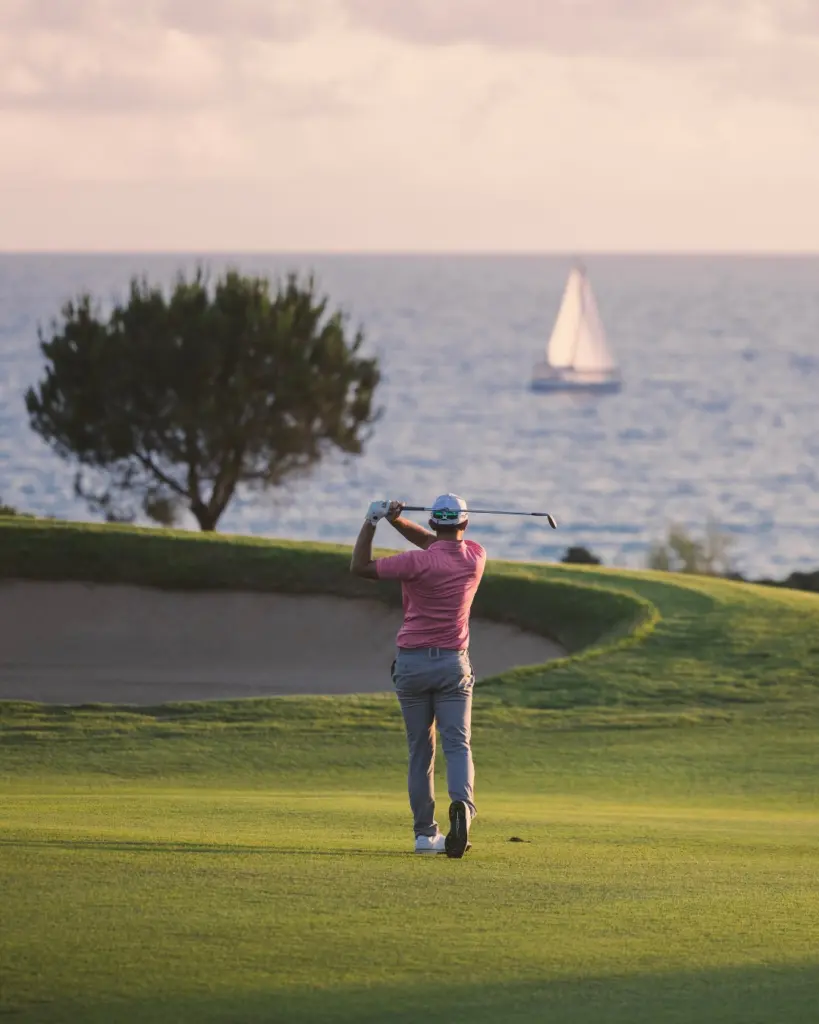 golfing at Costa Navarino