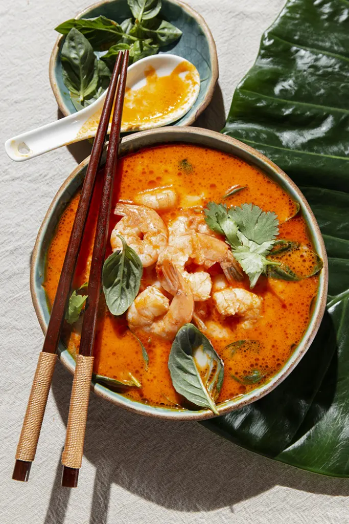 Thai Cafe shrimp meal