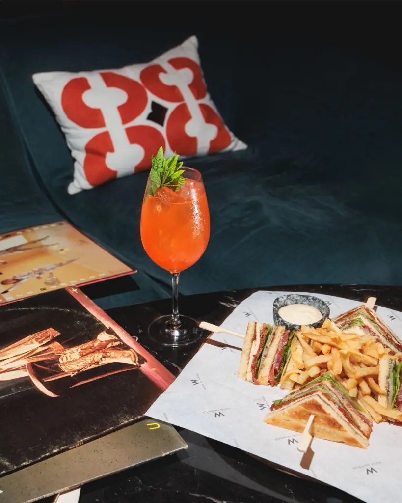 W Lounge menu offering