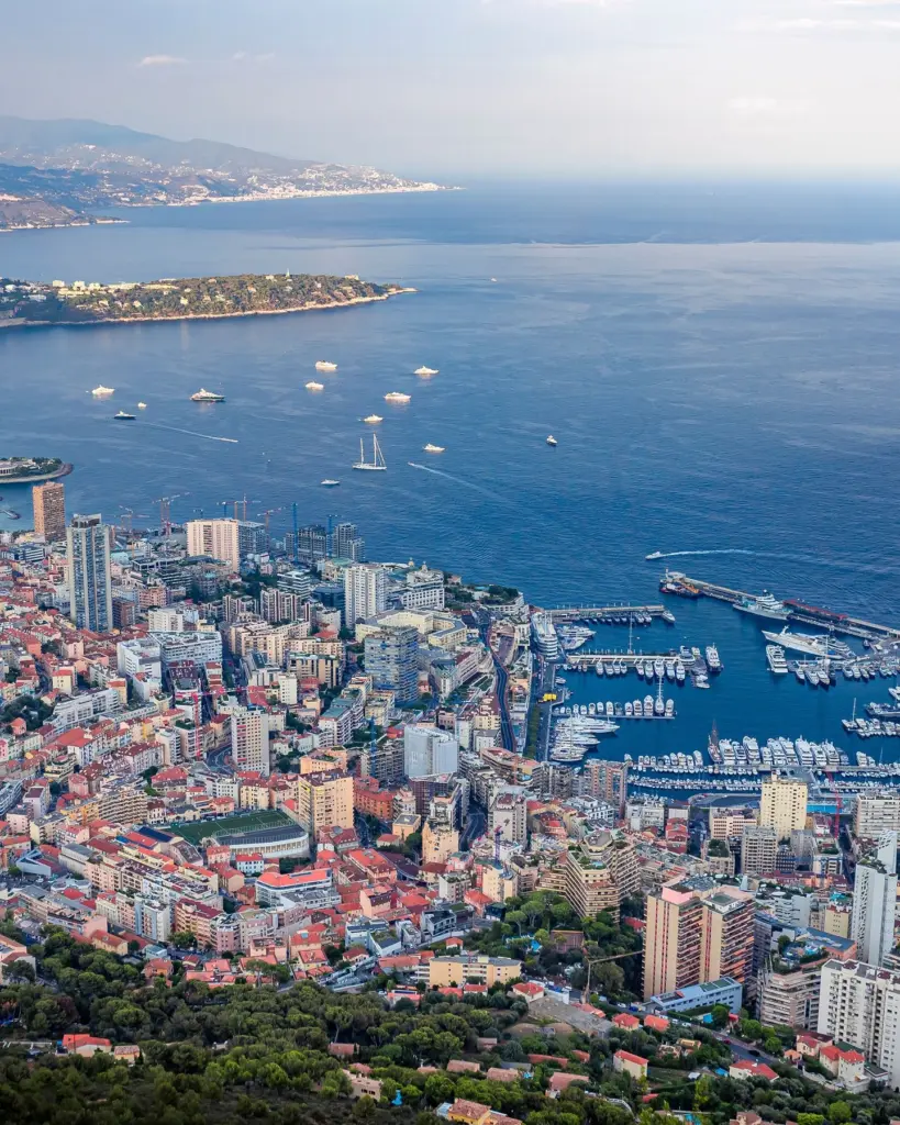a view of the Riviera