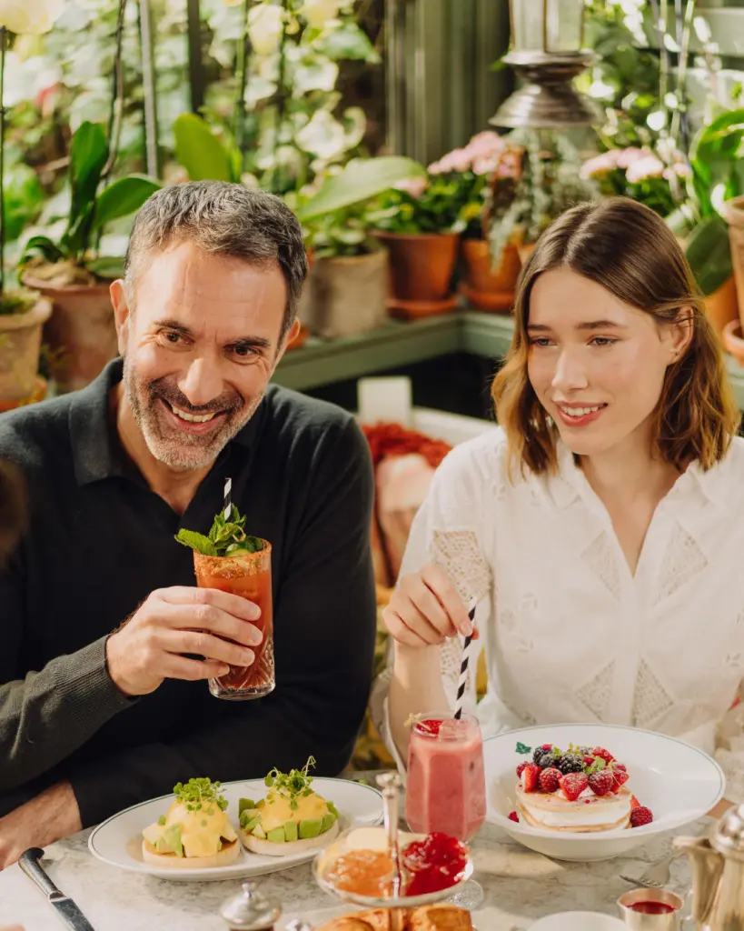 dining at The Ivy