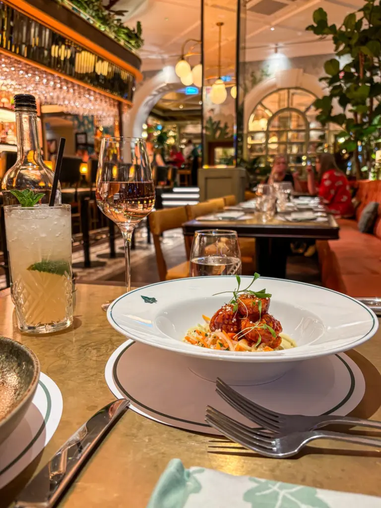 dining at The Ivy