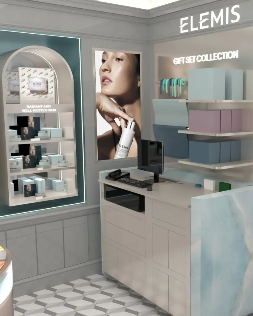 inside ELEMIS at Harrods