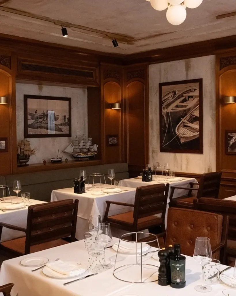 inside Santo Mare at Baglioni Hotel Luna