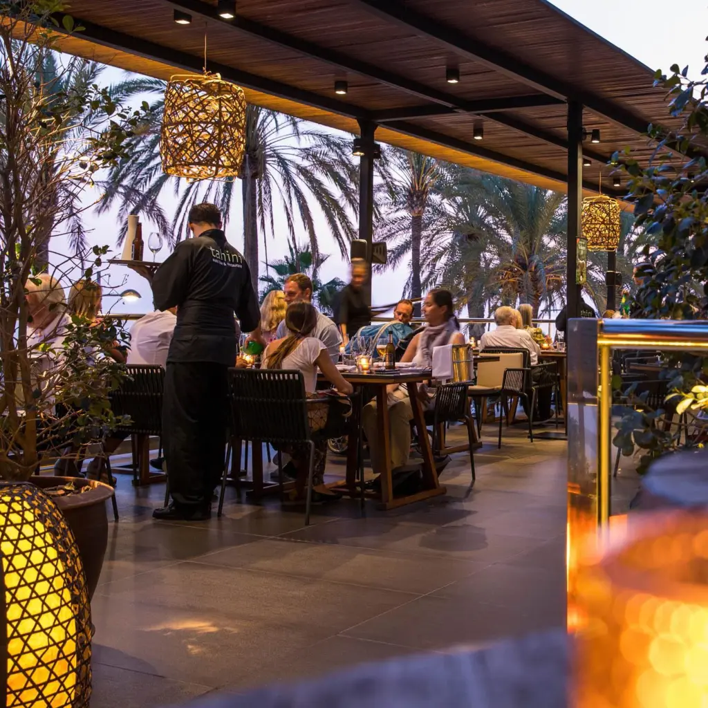 service and ambience at Tahini Marbella