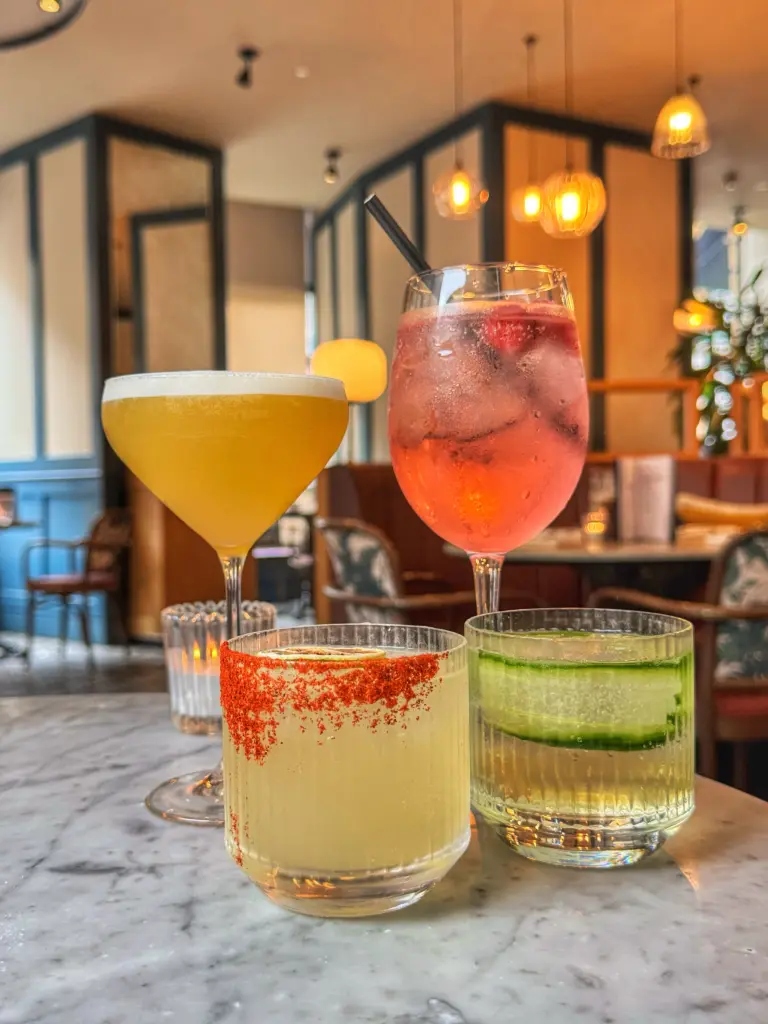 drinks at Côte Petite Esher