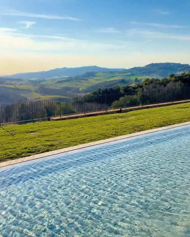 infinity pool at Castello di Casole
