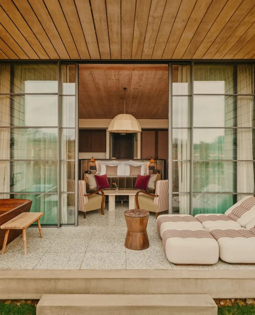 luxury cabin at Soho Farmhouse