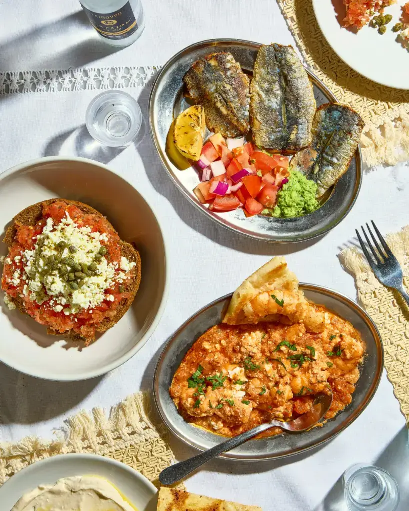 menu offerings at The Real Greek