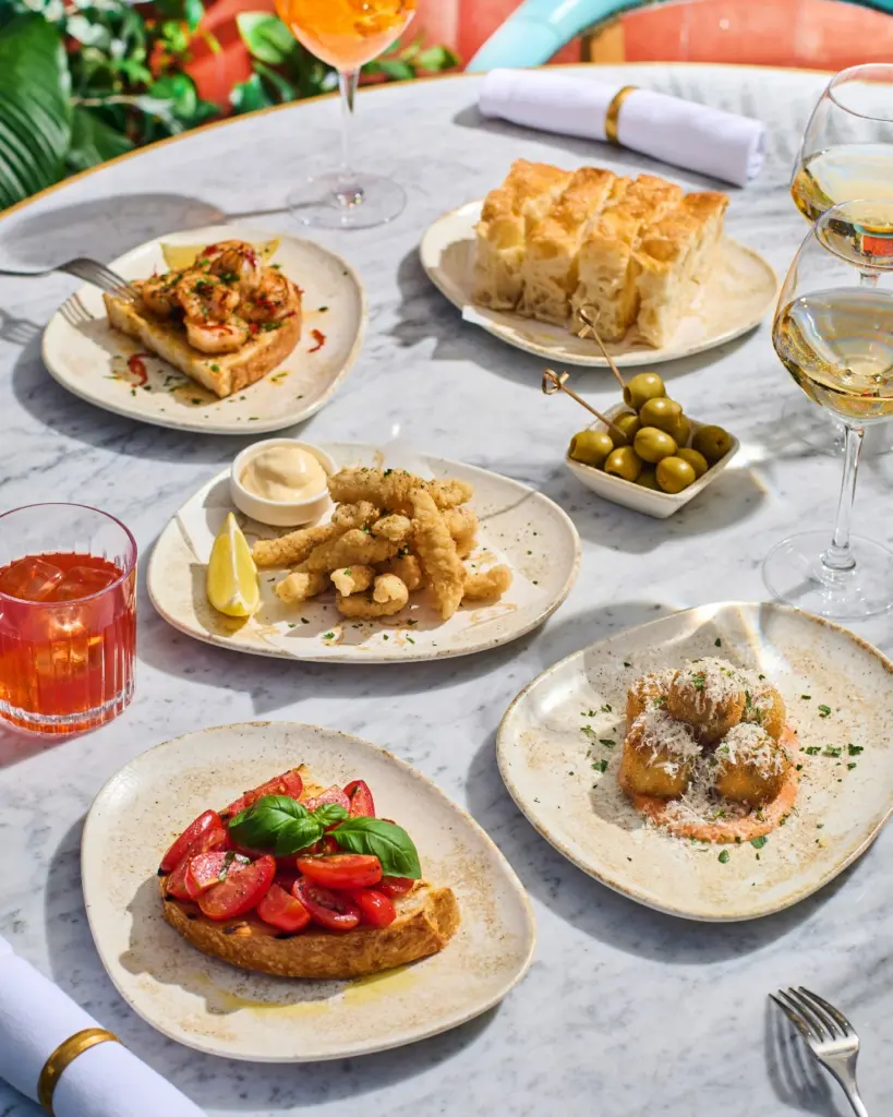 starter menu at Piccolino