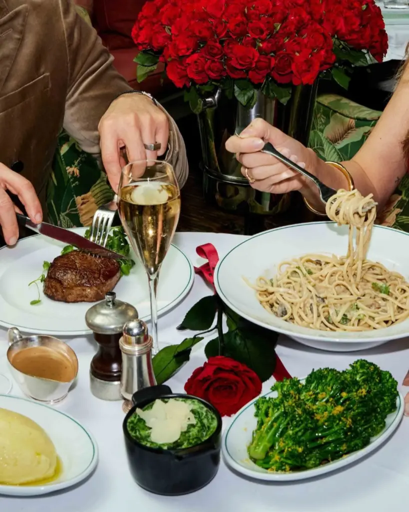 dining at the Ivy