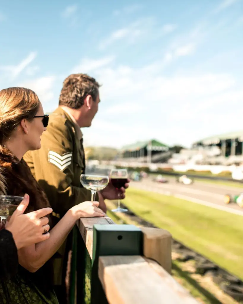 hospitality at the Goodwood Revival race
