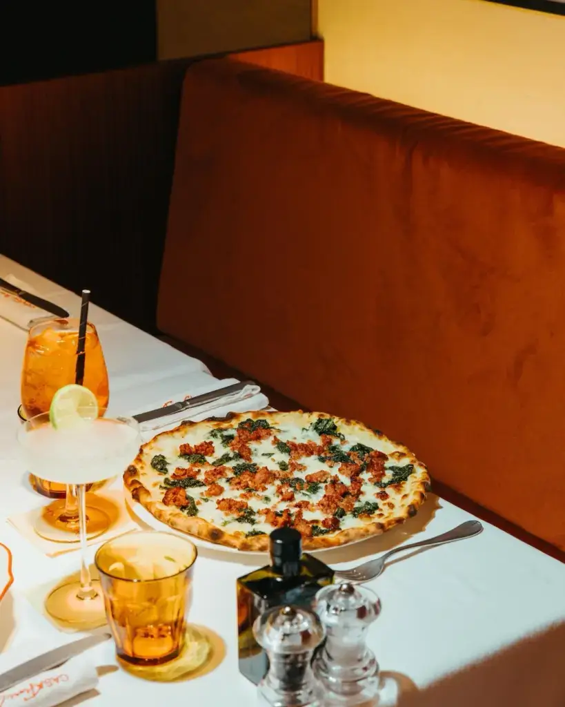 pizza at Casa Fiori Chiari