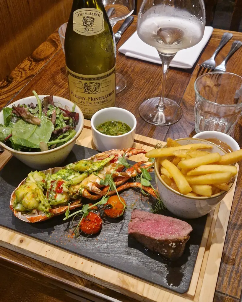 menu items at The Fox & Hounds