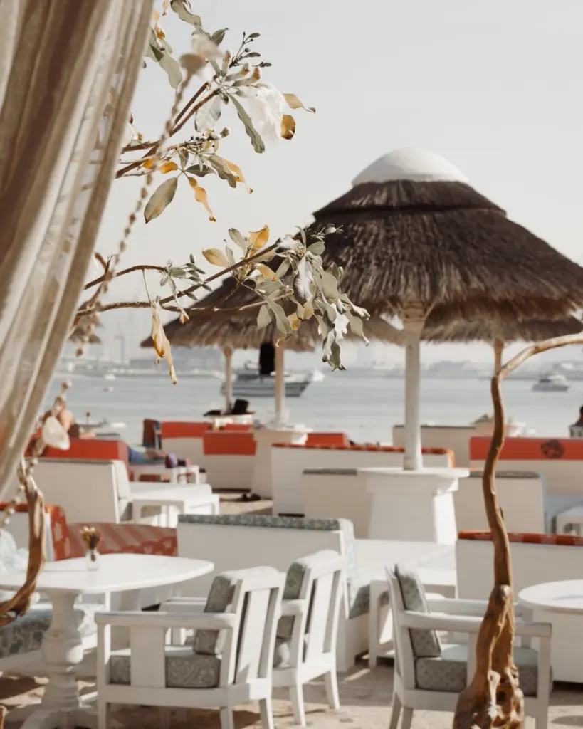 seaside dining at Lucky Fish